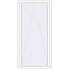 Ціноутворення Балконні двері 1000x2000 мм REHAU SYNEGO MD Білий (RAL 9016) з двох сторін