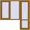 Ціноутворення Балконні двері 1800x1800 мм REHAU SYNEGO MD LIGHT_OAK з двох сторін