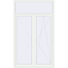 Ціноутворення Балконні двері 1500x2500 мм REHAU Euro 70 Білий (RAL 9016) з двох сторін