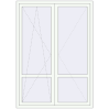 Ціноутворення Балконні двері 1500x2100 мм REHAU Euro 70 Білий (RAL 9016) з двох сторін