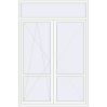 Ціноутворення Балконні двері 1600x2400 мм REHAU Euro 60 Білий (RAL 9016) з двох сторін