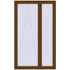 Ціноутворення Балконні двері 1300x2150 мм REHAU Euro 70 WALNUT ззовні