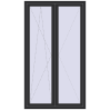 Ціноутворення Балконні двері 1250x2200 мм REHAU SYNEGO MD ANTHRACITE_GREY_GLATT з двох сторін