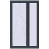 Ціноутворення Балконні двері 1300x2150 мм REHAU Euro 70 ANTHRACITE_GREY_STRUKTURAL ззовні