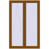 Ціноутворення Балконні двері 1400x2200 мм REHAU Euro 70 GOLDEN OAK ззовні