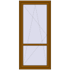 Ціноутворення Балконні двері 900x1950 мм REHAU Euro 60 GOLDEN OAK з двох сторін