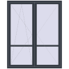 Ціноутворення Балконні двері 1700x2100 мм REHAU SYNEGO MD ANTHRACITE_GREY_STRUKTURAL з двох сторін