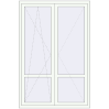 Ціноутворення Балконні двері 1400x2100 мм REHAU Euro 70 Білий (RAL 9016) з двох сторін