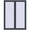 Ціноутворення Балконні двері 1600x2100 мм REHAU SYNEGO MD ANTHRACITE_GREY_STRUKTURAL з двох сторін