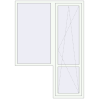 Ціноутворення Балконні двері 1560x2200 мм REHAU Euro 60 Білий (RAL 9016) з двох сторін