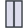 Ціноутворення Балконні двері 1400x2200 мм REHAU Euro 70 ANTHRACITE_GREY_STRUKTURAL ззовні