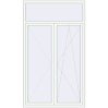 Ціноутворення Балконні двері 1400x2400 мм REHAU SYNEGO MD Білий (RAL 9016) з двох сторін