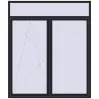 Ціноутворення Балконні двері 2090x2450 мм REHAU Euro 70 BLACK_ULTI-MATT з двох сторін