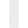 Ціноутворення Балконні двері 800x2500 мм REHAU Euro 70 Білий (RAL 9016) з двох сторін