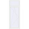Ціноутворення Балконні двері 930x2500 мм REHAU Euro 70 Білий (RAL 9016) з двох сторін