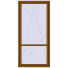 Ціноутворення Балконні двері 1050x2200 мм REHAU Euro 60 GOLDEN OAK ззовні