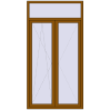 Ціноутворення Балконні двері 1250x2400 мм REHAU Euro 60 GOLDEN OAK ззовні