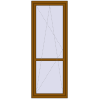 Ціноутворення Балконні двері 800x2150 мм REHAU Euro 60 GOLDEN OAK з двох сторін