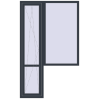Ціноутворення Балконні двері 1400x2300 мм REHAU SYNEGO MD ANTHRACITE_GREY_STRUKTURAL з двох сторін