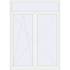 Ціноутворення Балконні двері 1750x2400 мм REHAU Euro 60 Білий (RAL 9016) з двох сторін