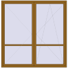 Ціноутворення Балконні двері 2250x2300 мм REHAU Euro 60 LIGHT_OAK з двох сторін