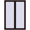 Ціноутворення Балконні двері 1600x2200 мм REHAU Euro 70 BLACK_BROWN ззовні