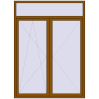 Ціноутворення Балконні двері 1750x2400 мм REHAU Euro 70 GOLDEN OAK ззовні