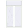 Ціноутворення Балконні двері 1500x2500 мм REHAU Euro 70 Білий (RAL 9016) з двох сторін