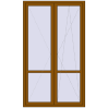 Ціноутворення Балконні двері 1400x2400 мм REHAU Euro 70 GOLDEN OAK з двох сторін