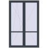 Ціноутворення Балконні двері 1540x2400 мм REHAU SYNEGO MD ANTHRACITE_GREY_STRUKTURAL з двох сторін