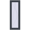 Ціноутворення Балконні двері 600x1700 мм REHAU Euro 60 ANTHRACITE_GREY_STRUKTURAL з двох сторін