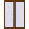Ціноутворення Балконні двері 1600x2100 мм REHAU Euro 60 WALNUT з двох сторін