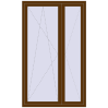 Ціноутворення Балконні двері 1300x2150 мм REHAU Euro 70 WALNUT ззовні