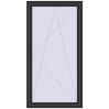 Ціноутворення Балконні двері 1100x2100 мм REHAU SYNEGO MD ANTHRACITE_GREY_GLATT з двох сторін