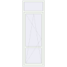 Ціноутворення Балконні двері 800x2400 мм REHAU Euro 60 Білий (RAL 9016) з двох сторін