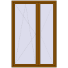 Ціноутворення Балконні двері 1450x2150 мм REHAU Euro 70 GOLDEN OAK ззовні