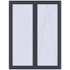Ціноутворення Балконні двері 1600x2100 мм REHAU Euro 70 ANTHRACITE_GREY_STRUKTURAL з двох сторін