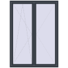 Ціноутворення Балконні двері 1600x2200 мм REHAU Euro 70 ANTHRACITE_GREY_STRUKTURAL з двох сторін