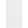 Ціноутворення Балконні двері 1200x2100 мм REHAU Euro 70 Білий (RAL 9016) з двох сторін