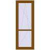 Ціноутворення Балконні двері 800x2150 мм REHAU Euro 60 GOLDEN OAK з двох сторін