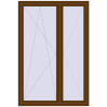 Ціноутворення Балконні двері 1450x2150 мм REHAU Euro 70 WALNUT ззовні