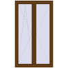 Ціноутворення Балконні двері 1200x2100 мм REHAU Euro 70 WALNUT з двох сторін