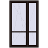 Ціноутворення Балконні двері 1300x2100 мм REHAU Euro 60 BLACK_BROWN з двох сторін