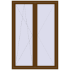 Ціноутворення Балконні двері 1400x2070 мм REHAU Euro 70 WALNUT з двох сторін