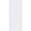 Ціноутворення Балконні двері 990x2370 мм REHAU SYNEGO MD Білий (RAL 9016) з двох сторін