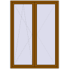 Ціноутворення Балконні двері 1500x2100 мм REHAU Euro 60 GOLDEN OAK з двох сторін