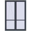 Ціноутворення Балконні двері 1500x2150 мм REHAU Euro 70 ANTHRACITE_GREY_STRUKTURAL ззовні