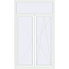 Ціноутворення Балконні двері 1400x2400 мм REHAU SYNEGO MD Білий (RAL 9016) з двох сторін