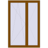 Ціноутворення Балконні двері 1450x2150 мм REHAU Euro 70 GOLDEN OAK ззовні