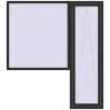 Ціноутворення Балконні двері 1990x2220 мм REHAU Euro 70 ANTHRACITE_GREY_GLATT з двох сторін